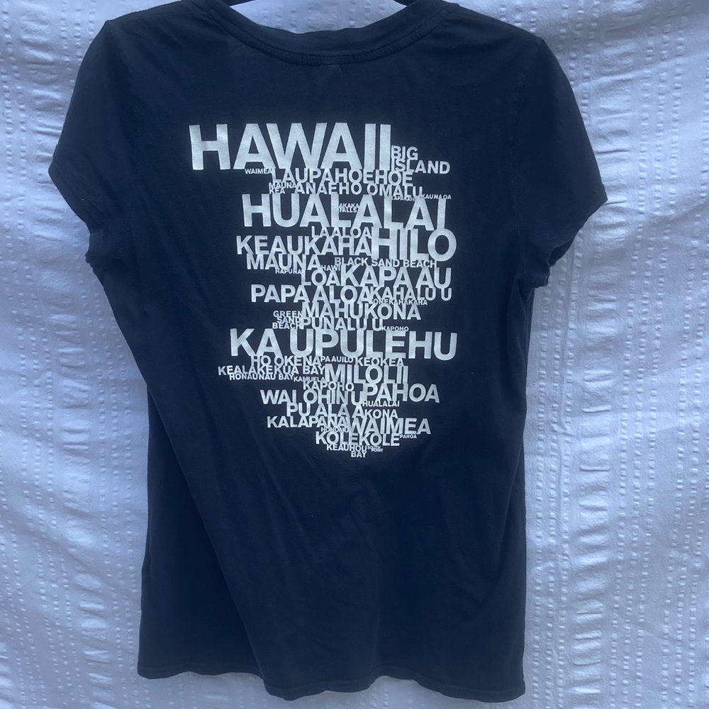 James Perse Deep Black V-Neck Tee XL